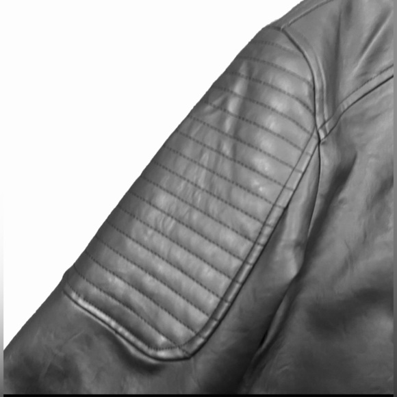 Leggi Tutto F Collection Biker Leather Jacket Men XXL Motorcyclist NWT Gorpcore - Picture 6 of 16